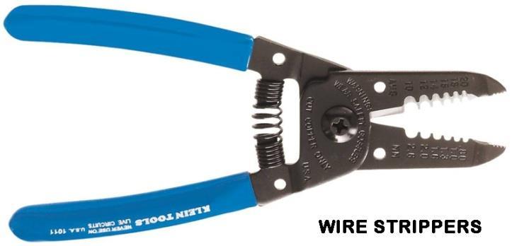 TOOLS NEEDED In addition to your regular hand tools, you will need, at least, the following tools: Wire Crimping and Stripping Tools: The style of hand crimpers