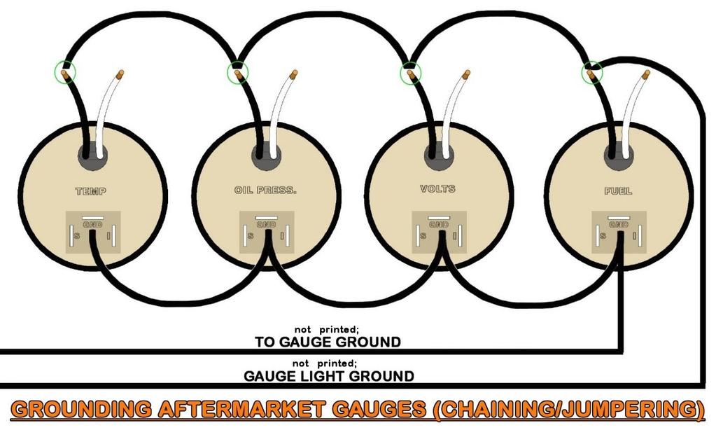 To make these ground connections you can splice from the provided