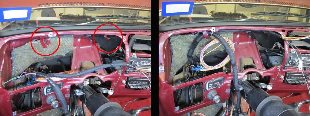 If you have dual fuel tanks, the #939, #997, & #999 wires will need to be routed across the frame to the passenger side on the cross brace just behind the driver side door and not routed to the rear