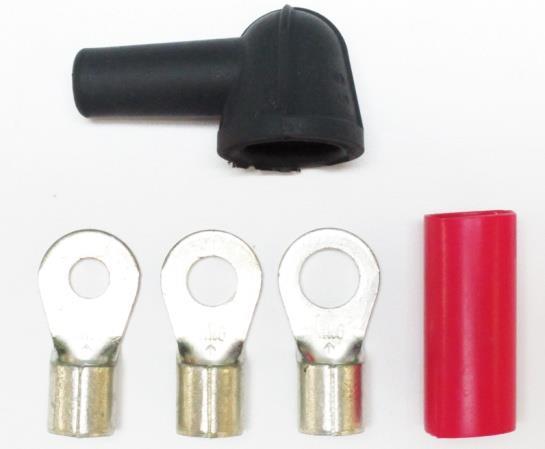 This bag kit contains hardware needed to make the appropriate connections to the alternator as well as a covered inline fuse holder.