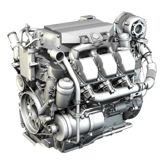 Reference engine specifications The diesel engine considered is a six- cylinders turbocharged truck engine with the following
