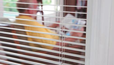 INTERNAL BLINDS BLINDS ARE SEALED BETWEEN THE PANES OF ; NO EXPOSED
