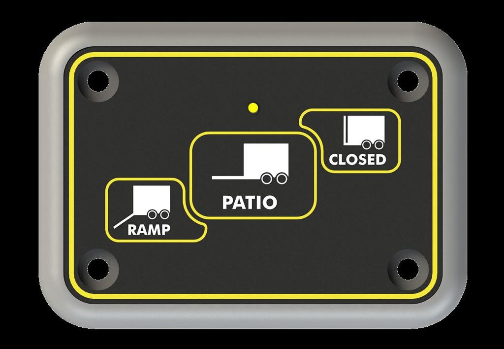 To Operate the Triple Play Ramp Door Touchpad: 1. Insert the key into the key switch (Fig. 1). 2. Turn the key to the ON position to activate the touchpad. 3.