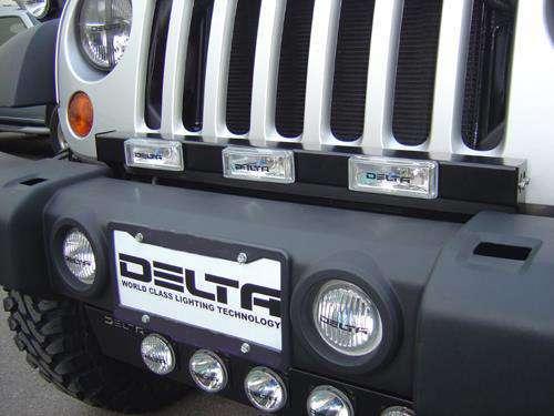 DELTA Grill-Light Bar For Jeep Wrangler JK Special Features: Laser-cut Aluminum design Easy installation no
