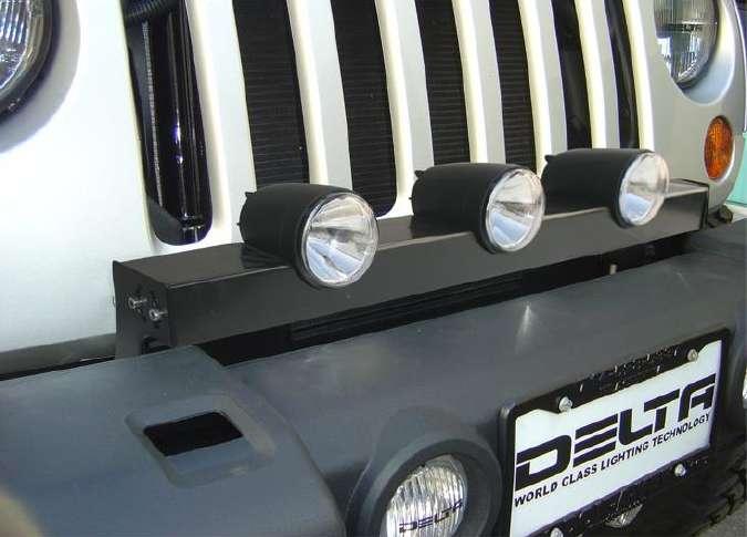 DELTA LED Bullet Grill-Light Bar For Jeep Wrangler JK Special Features: Laser-cut