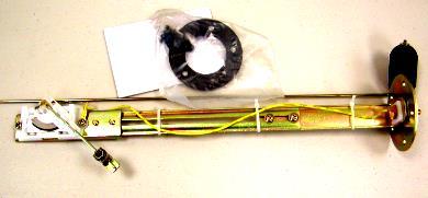 White: signal output Thread: female 7/8"-18. Fuel level sender: 6-24 height and swing arm adjustable.