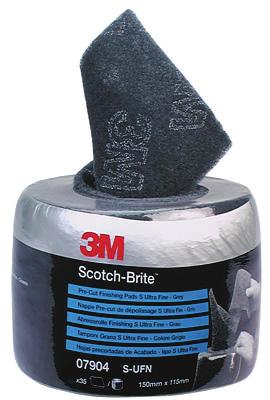 Abrasives Scotch-Brite Scotch-Brite is a 3-dimensional nylon web, resistant to tearing and loading. It is impregnated with an aluminium oxide mineral, attached with resin.