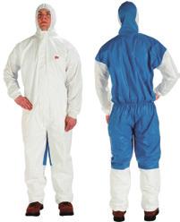 Personal Protection 3M Protective Coverall 4532+ Made from highly breathable and lightweight material, providing the wearer with CE category III Type 5/6 protection, these coveralls have been