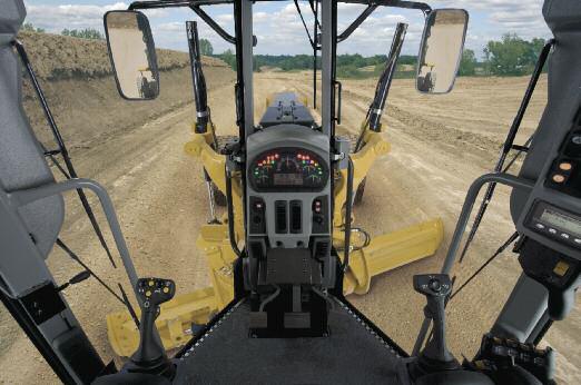 Steering and Implement Controls The 120M sets the new standard for motor grader operational efficiency. Ease of Operation.