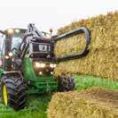 This gives the possibility to handle larger bales and to stack bales on