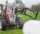 makes it possible to stack bales tightly without damaging the plastic wrapping round the bale.