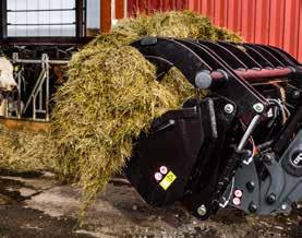 Well suited for silage as well as for many other demanding grabbing and scooping tasks.