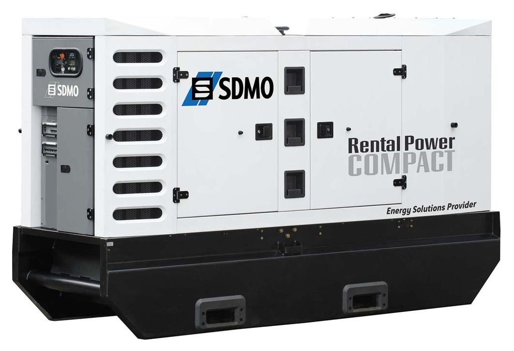 DESCRIPTIVE Stage 3a engine Leroy-Somer AREP (TS26-S004) Alternator Four-pole circuit breaker Connection terminal box rental type Containment fuel tank and large autonomy Forks and frame protection