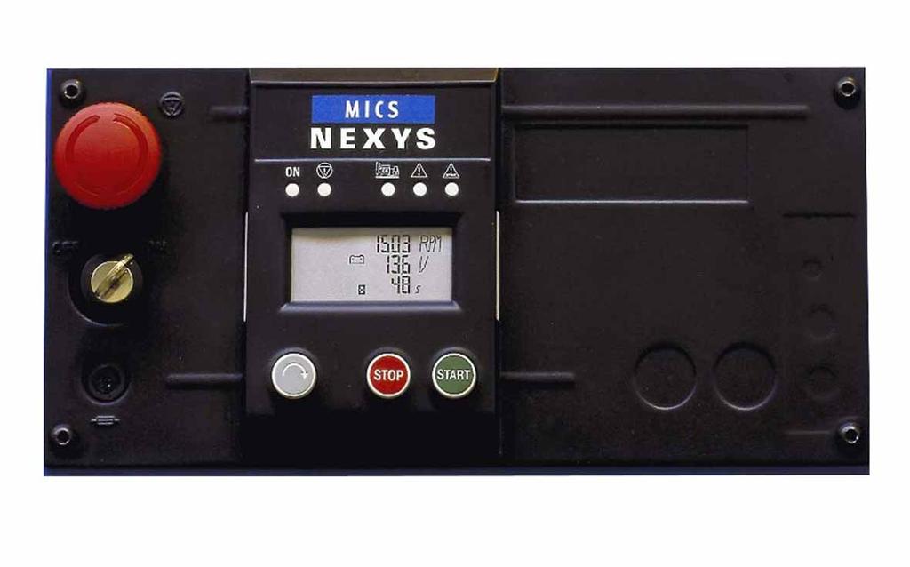 NEXYS, comprehensive and simple CONTROL PANELS TELYS, ergonomic and user-friendly The NEXYS is a versatile control unit allowing operation in manual or automatic mode.