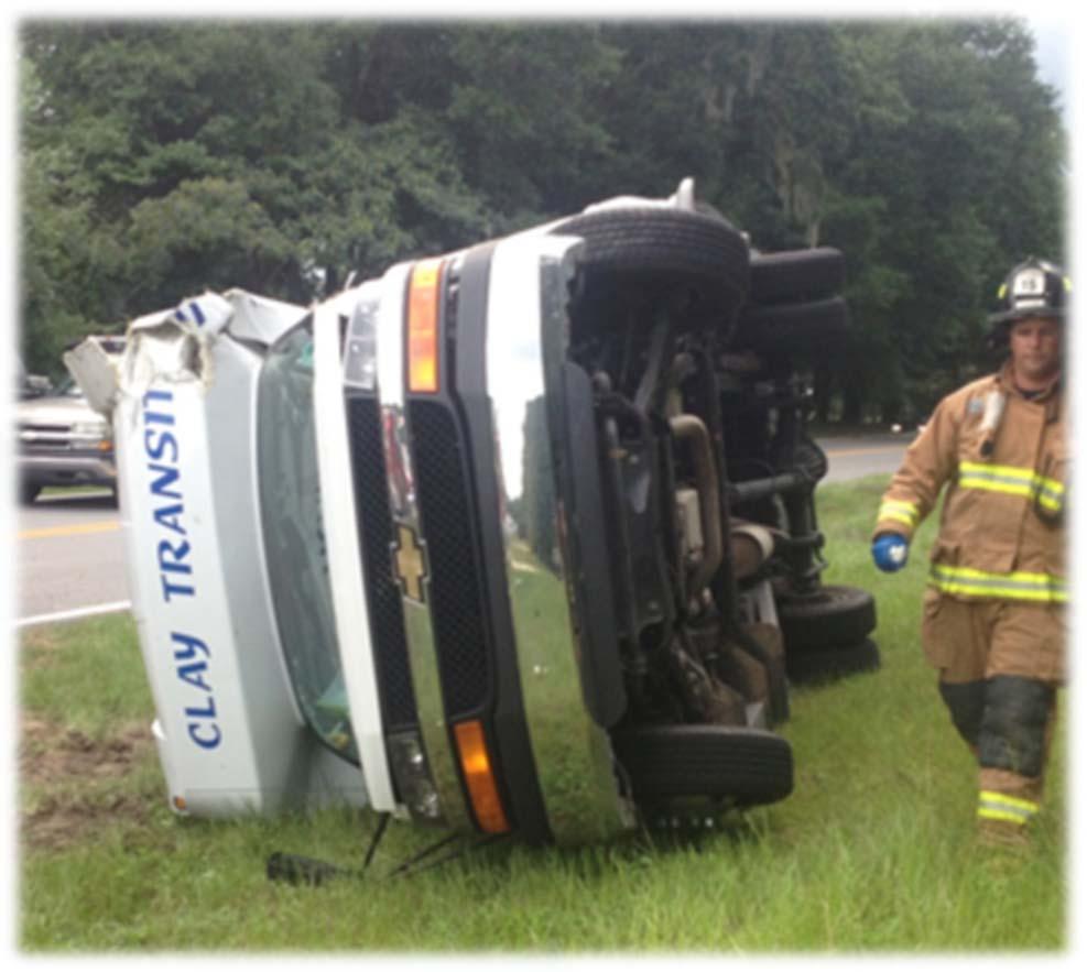 Gap Analysis Florida Standard July 2014 crash in Florida involving an aging passenger in paratransit bus resulted in minor injuries to the passenger and no injuries to the driver.