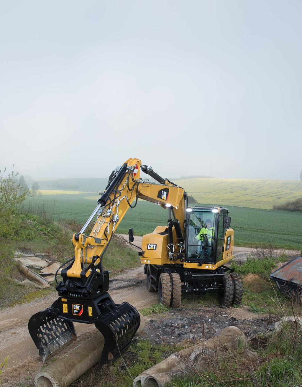 M314F, M315F, M316F, M317F, M318F, M320F, M322F Wheel excavators have the mobility, speed, power and reliability to be the most versatile machines in your fleet.