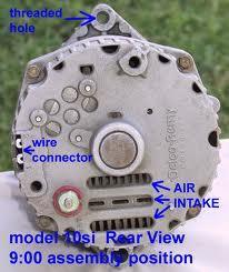 To Full Field a GM Alternator: With the engine running Probe into the half round hole Touch to