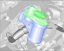 A(#6)*36$#O"+98)$2+8$*#63*69(+)3<,$?+(?# The electric exhaust gas recirculation valve with EGR valve N18 and the potentiometer for exhaust gas recirculation G212 are bolted to the cylinder head.