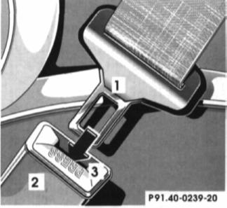 Seat Belt Warning System With the electronic key in steering lock position 2, a warning sounds for a short time if the driver's seat belt is not fastened. Warning! Failure to wear and properly fasten and position your seat belt greatly increases your risk of injuries and their likely severity in an accident.