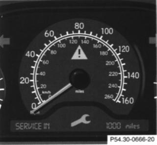 Exterior Lamp Failure Indicator When the symbol and message appear after starting the engine, or if it comes on while driving, this symbol indicates a failure in the parking lamp, taillamps, stop