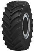 650/75R32 DF-101 Radial tubeless tire with textile carcass and belt is designed for use on tractors and other agricultural equipment of Russian and foreign production (John Deere, Case, New Holland,