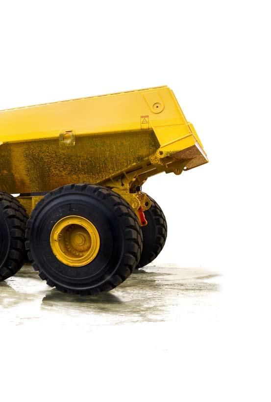 Purpose-built dropbox Proven in-line drop-box provides excellent ground clearance, gives stability and low internal power losses. Serviceability No daily or weekly greasing.