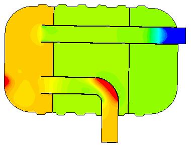 Fig. 7.1(b) Back pressure at muffler inlet 356.55 Pa Fig. 7.2(b) Backpressure at muffler inlet Table 1.