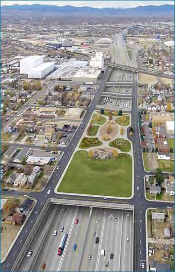 I-70 Central Project: Reconstructs a 10 mile stretch of I-70 Adds an express lane Removes