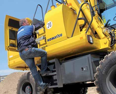 Safe SpaceCab Specifically designed for Komatsu excavators, the Dash 10 cab has a tubular steel frame. It provides very high shock absorbency, impact resistance and durability.