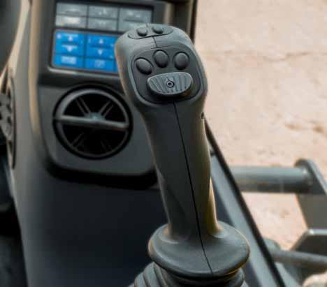 State of the Art Controls Proportional controls The ergonomic joysticks with proportional controls were specially redesigned and developed for working with a wheeled excavator.