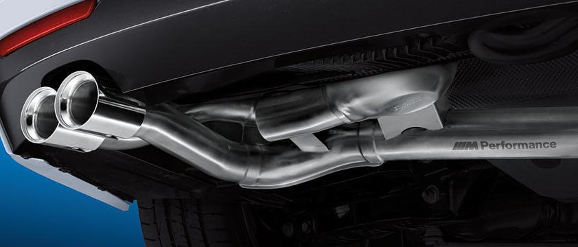 Only in conjunction with BMW M Performance silencer system.