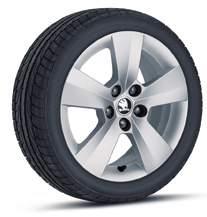 0J 16 for 215/45 R16 tyres ET46 black metallic brushed Italia 6V0 071 496B 8Z8 light-alloy wheel 7.0J 16 for 215/45 R16 tyres ET46 silver metallic brushed Antia 5JA 071 496C FL8 light-alloy wheel 7.