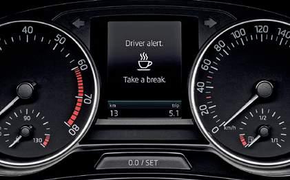 Sensor This intelligent safety feature evaluates data from the power steering sensors to detect driver fatigue.