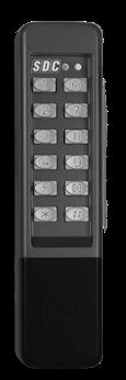 Keypad entry of a valid one to six digit code activates one or both of the output relays which releases an electric door lock. Heavy Cast Vandal Resistant Housing. Heavy Cast Metal Blue Backlit Keys.