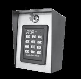 926 OUTDOOR Shroud EntryCheck JK STANDALONE Keypad The 926 Series EntryCheck elevates the robustness of the indoor/outdoor 920 keypad with a heavy metal privacy and rain shroud.