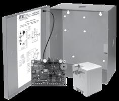 Enclosure equipped with AC input, DC output and battery status LED indicator Dimensions Power Supply Board: 3.