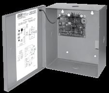 625" D Power supply module and cabinet, door mount LED system status indicator UL Listed 24VAC, 40 VA plug-in