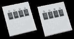 00 BL8 Eight maintained switches with LEDs on same panel 1,005.00 CL8 Eight momentary/off/maintained switches with LEDs on same panel 1,005.
