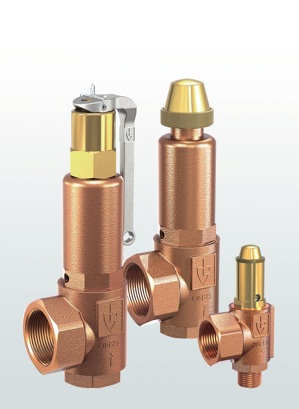 Type test approved safety valves angle-type for industrial applications Series 851 3.