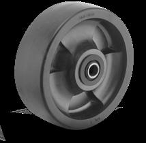 Wheels Nylon Wheels (Continued) Heat Resistant Heavy Duty Glass Filled Nylon DT is a heavy duty version of the HT wheels with These wheels are ideal for food processing, tool storage, sanitary