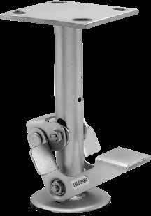 Accessory Overview Swivel Locks Welded Hand Operated Field Installable Hand Operated Hand activated or foot activated plunger can be disengaged for continuous swiveling or engaged for straight line
