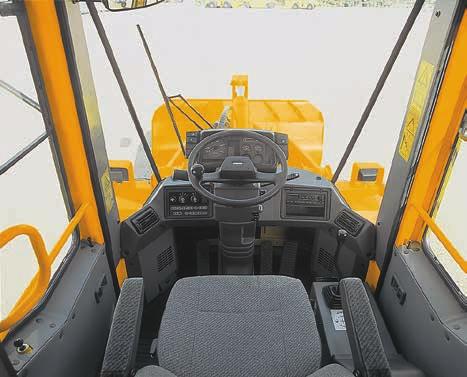 MULTI ADJUSTABLE FUNCTION OPERATOR'S SEAT The fully adjustable suspension seat offers excellent comfort to reduce operator fatigue and increase productivity.