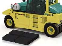 OTHER OPTIONS Extra features such as air conditioning, a radio with CD player, Ammann toolkit, thermometer, radial tyres, backup alarm and telematics