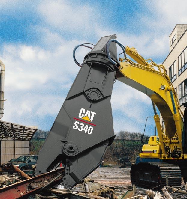 S305/S320 S325/S340 S365/S390 Mobile Scrap and Demolition Shears S320 312B L Reach Boom Mounted * Must be operated with Dozer blade and