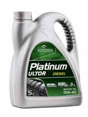 ENGINE OILS FOR TRUCKS, BUSES AND HEAVY EQUIPMENT 1l 5l 60l 1000 kg PLATINUM ULTOR CG-4 15W-40 SAE: 15W-40 ACEA: E3/ B3/ B2 /A3 MBApproval 228.