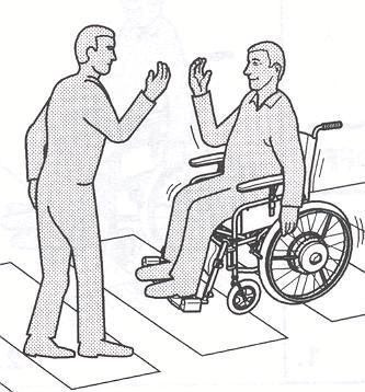 1) and gently lift the out the wheel. see how the wheelchair itself is folded together, please refer to the wheelchair manual which accompanied it.