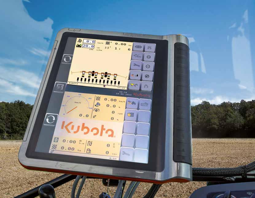 ELECTRONICS KUBOTA PRECISION FARMING The Kubota M7001 series are ISOBUS 11783 compatible.