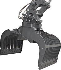 SOR 15H/ 20H/ 27H Robust multi purpose grapple for excavators up to 15t/20/27t operating weight - ideal for demolition and segmentation of all kinds of building materials.