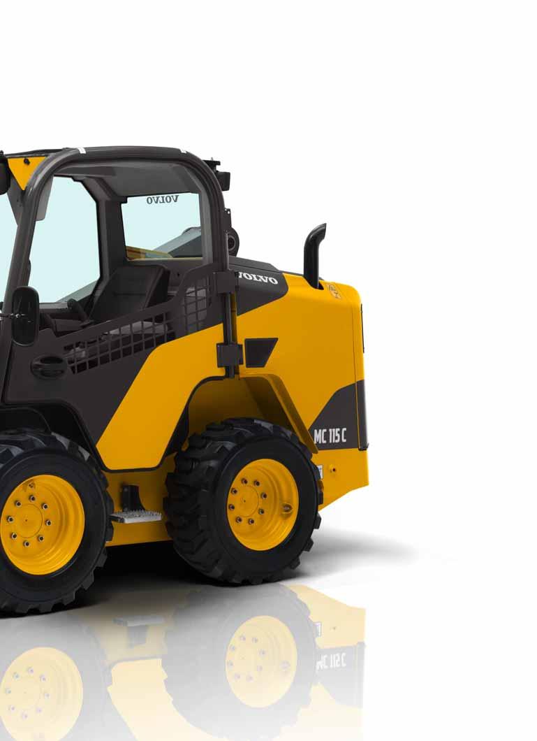 Cab Designed for space, safety and comfort with ROPS/FOPS and large emergency exit. Versatility Increased flexibility to handle more jobs with just one machine.