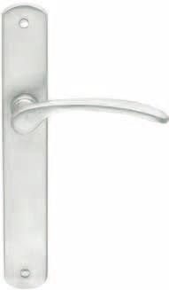 DOOR FURNITURE AND ACCESSORIES LEVER ON LONG PLATE All PH lever on long plate door furniture is supplied with external blind through fix and face fix screws.